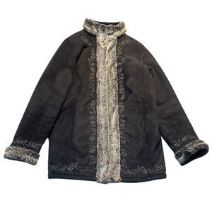 LL Bean Penny Lane Afghan Coat Size Large